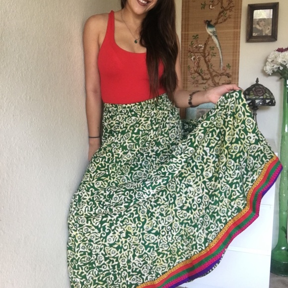flowy circle skirt